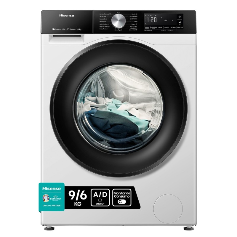 Lavadora Secadora Hisense WD3S9043BW3 Blanca 9 / 6 Kg de Capacidad 1400rpm Lavadora Secadora Hisense WD3S9043BW3 Blanca 9 / 6 Kg de Capacidad 1400rpm