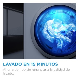 Lavadora Midea MF110W80BA10WES Blanca 8 Kg de Capacidad 1400rpm