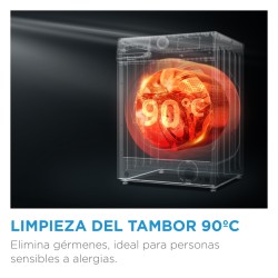 Lavadora Midea MF110W80BA10WES Blanca 8 Kg de Capacidad 1400rpm