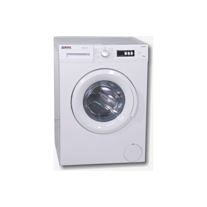 Lavadora Rommer FAMILY1148 Blanca 8 Kg de Capacidad 1000rpm