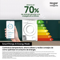 Lavadora Samsung WW90CGC04DTEEC Blanca 9 Kg de Capacidad 1400rpm