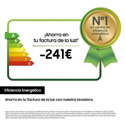 Lavadora Samsung WW90CGC04DTEEC Blanca 9 Kg de Capacidad 1400rpm