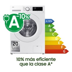 Lavadora Samsung WW90CGC04DTEEC Blanca 9 Kg de Capacidad 1400rpm