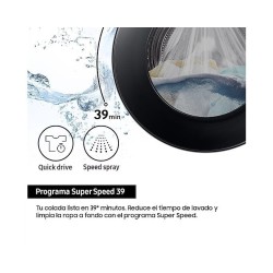 Lavadora Samsung WW11DG5B25THEC Blanca 11 Kg de Capacidad 1400rpm