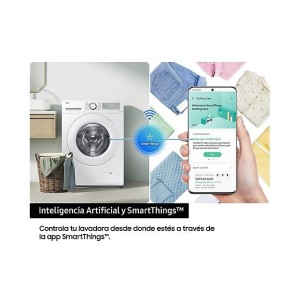 Lavadora Samsung WW11DG5B25THEC Blanca 11 Kg de Capacidad 1400rpm