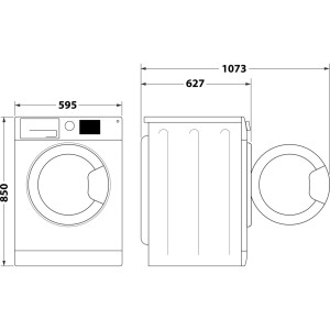Lavadora Whirlpool FFB8489BVSPT Blanca 8 Kg de Capacidad 1400rpm