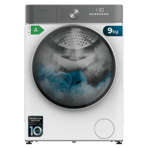 Lavadora Cecotec Bolero DressCode 9800 Inverter A Blanca 9 Kg de Capacidad 1400rpm