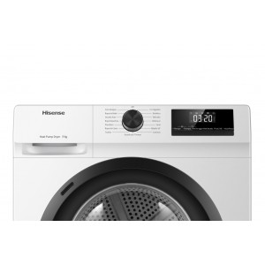 Trockner mit Wärmepumpe Hisense DHQE800BW2 Weiß 8 kg Kapazität