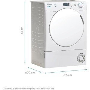 Kondensation Trockner Candy CSEC8LFS Weiß 8 kg Kapazität