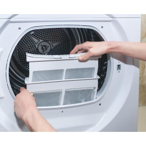 Secadora de Evacuación Candy CSEV8LFS Blanca 8 Kg de Capacidad
