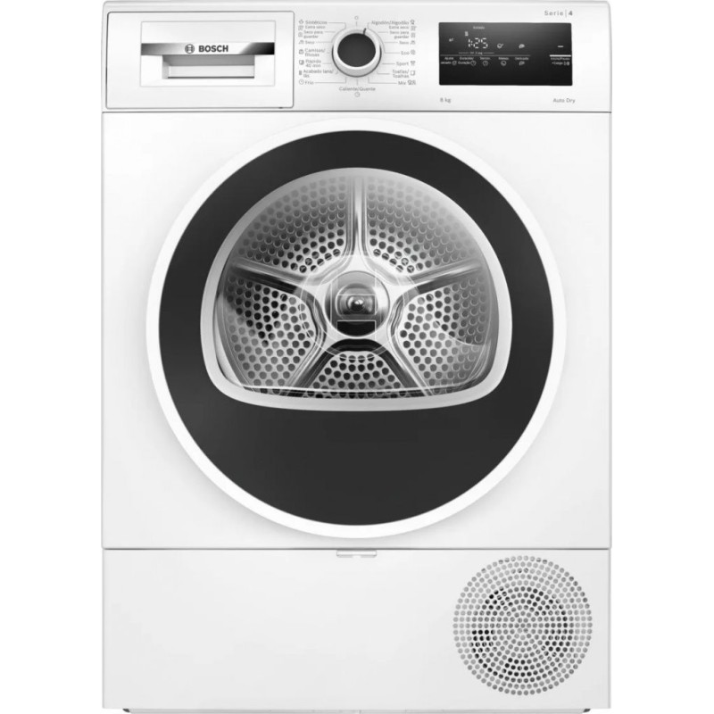 Trockner mit Wärmepumpe Bosch WTR85V00ES Weiß 8 kg Kapazität Trockner mit Wärmepumpe Bosch WTR85V00ES Weiß 8 kg Kapazität