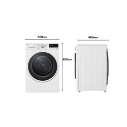Secadora Bomba de Calor LG RH90V5AV6N Blanca 9 Kg de Capacidad