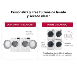 Secadora Bomba de Calor LG RH90V5AV6N Blanca 9 Kg de Capacidad