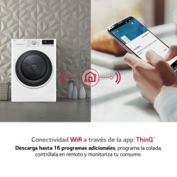 Secadora Bomba de Calor LG RH90V5AV6N Blanca 9 Kg de Capacidad