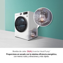 Trockner mit Wärmepumpe LG RH90V5AV6N Weiß 9 kg Kapazität