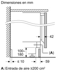 Congelador Vertical Integrable Balay 3GUE033F Blanco Capacidad de 85 Litros 82x60x55cm