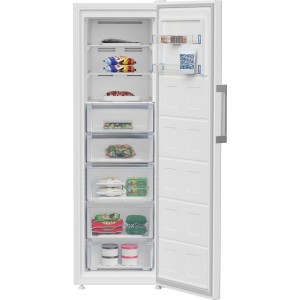 Congelador Vertical Beko B3RFNE314W Blanco Capacidad de 286 Litros