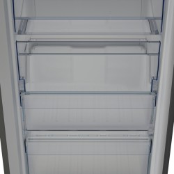 Congelador Vertical Beko RFNE290L41GN Inox Capacidad de 256 Litros