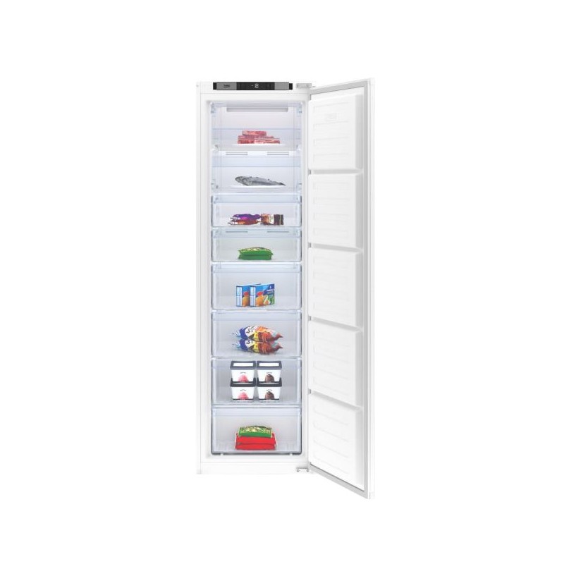 Congelador Vertical Integrable Beko BFNA247E40SN Blanco Capacidad de 220 Litros Congelador Vertical Integrable Beko BFNA247E40SN Blanco Capacidad de 220 Litros