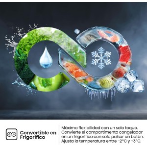 Congelador Vertical Hisense FT3K310SAIE Inox Capacidad de 312 Litros