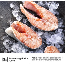 Congelador Vertical Hisense FT3K310SAIE Inox Capacidad de 312 Litros