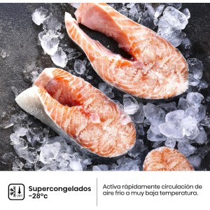 Congelador Vertical Hisense FT3K310SAIE Inox Capacidad de 312 Litros