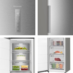 Congelador Vertical Hisense FT3K310SAIE Inox Capacidad de 312 Litros