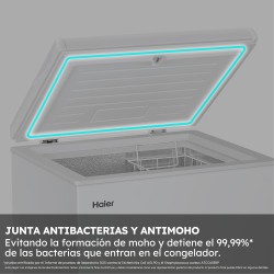 Congelador Horizontal Haier Chest Series 3 HCE100E Blanco Capacidad de 97 Litros