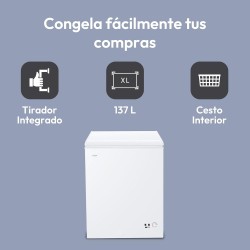Congelador Horizontal Candy CCHH145E Blanco Capacidad de 137 Litros