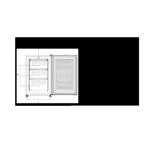 Vertikaler Gefrierschrank Corbero CCVH824W Weiß Kapazität von 60 Liter
