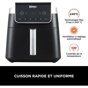 Freidora de Aire Airfryer Ninja MAX PRO AF180EU 6 en 1 6,2 Litros 2000 W