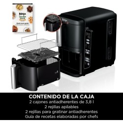 Freidora de Aire Airfryer Ninja Double Stack SL300EU 6 en 1 7,6 Litros 2470 W