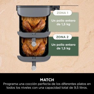 Freidora de Aire Airfryer Ninja Double Stack XL SL400EU 6 en 1 9,5 Litros 2470 W