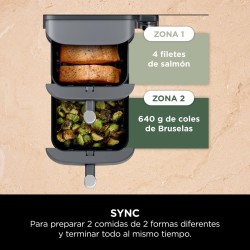 Freidora de Aire Airfryer Ninja Double Stack XL SL400EU 6 en 1 9,5 Litros 2470 W