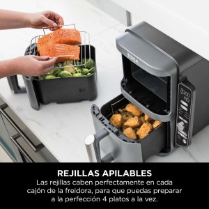 Freidora de Aire Airfryer Ninja Double Stack XL SL400EU 6 en 1 9,5 Litros 2470 W