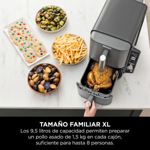 Freidora de Aire Airfryer Ninja Double Stack XL SL400EU 6 en 1 9,5 Litros 2470 W