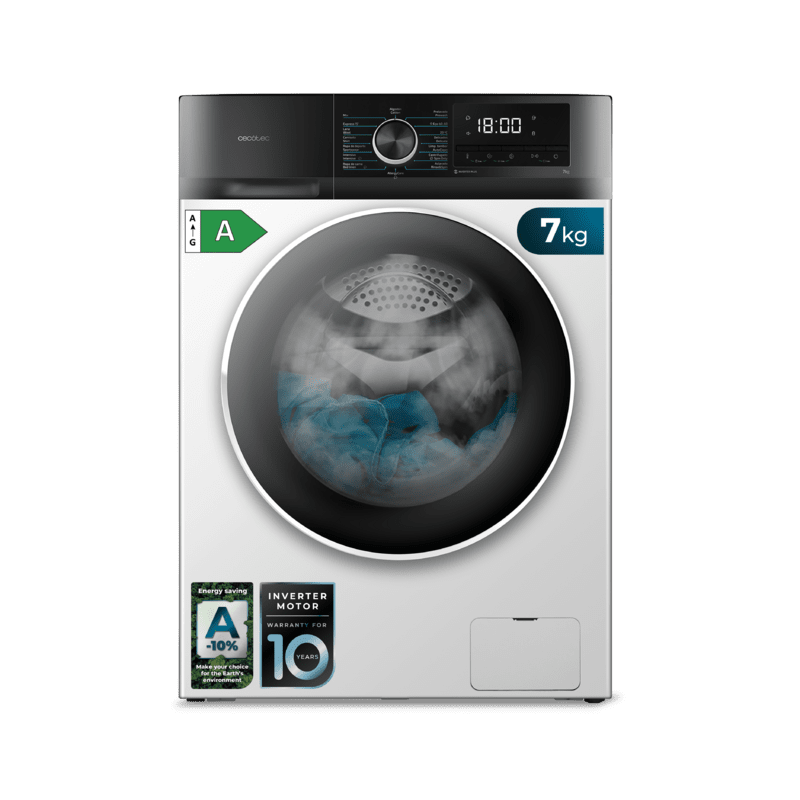 Lavadora Cecotec Bolero Dresscode 7500 Inverter A 7 Kg de Capacidad Blanca Lavadora Cecotec Bolero Dresscode 7500 Inverter A 7 Kg de Capacidad Blanca