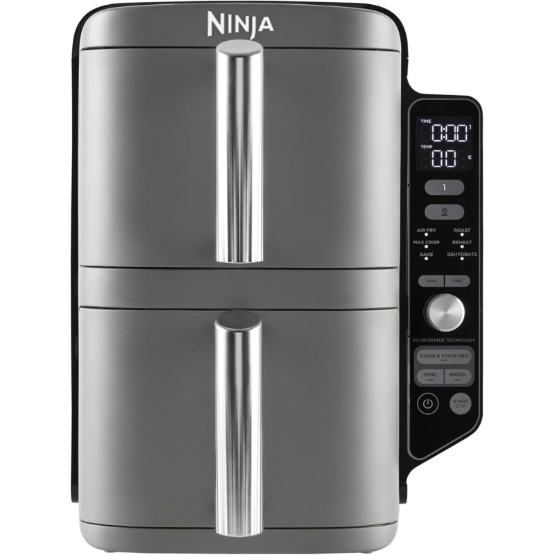 Freidora de Aire Airfryer Ninja Double Stack XL SL400EU 6 en 1 9,5 Litros 2470 W
