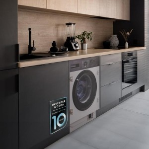 Lavadora Integrable Cecotec Bolero DressCode 740 BI Inverter A Blanca 7 Kg de Capacidad