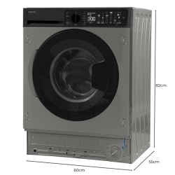 Lavadora Integrable Cecotec Bolero DressCode 750 BI Inverter Steel A 7 Kg de Capacidad