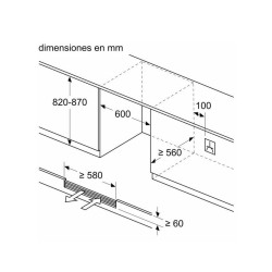 Einbau-Weinkühlschrank Siemens KU21WAHG0 für 44 Flaschen 82x60x58cm 120 Liter