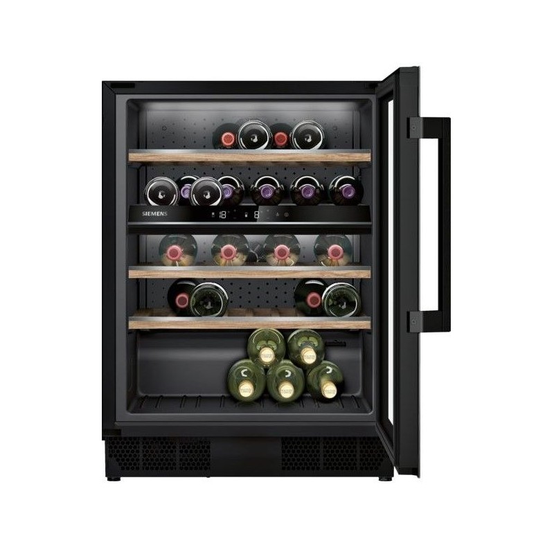 Einbau-Weinkühlschrank Siemens KU21WAHG0 für 44 Flaschen 82x60x58cm 120 Liter Einbau-Weinkühlschrank Siemens KU21WAHG0 für 44 Flaschen 82x60x58cm 120 Liter