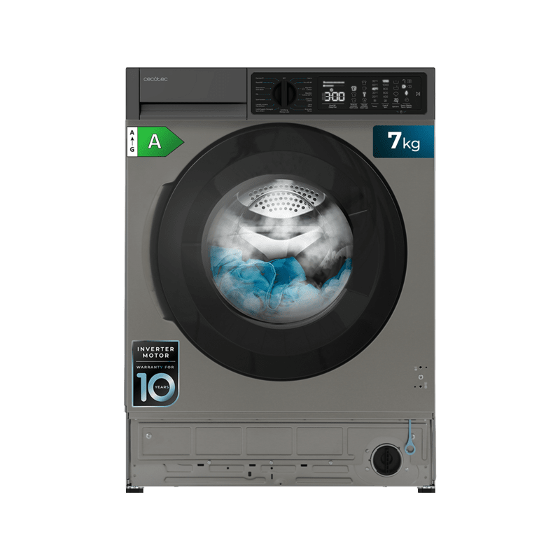 Lavadora Integrable Cecotec Bolero DressCode 750 BI Inverter Steel A 7 Kg de Capacidad Lavadora Integrable Cecotec Bolero DressCode 750 BI Inverter Steel A 7 Kg de Capacidad