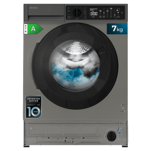 Lavadora Integrable Cecotec Bolero DressCode 750 BI Inverter Steel A 7 Kg de Capacidad