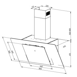 Dekorative Dunstabzugshaube Orbegozo DS 80190 N