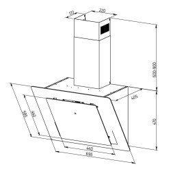 Dekorative Dunstabzugshaube Orbegozo DS 75170 N