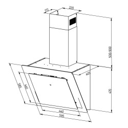 Dekorative Dunstabzugshaube Orbegozo DS 75160 N