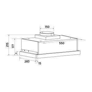 Tesleskopische Abzugshaube Orbegozo TL 06260 A IN INOX