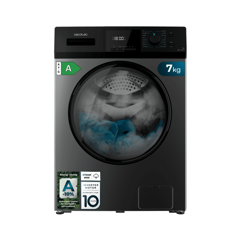 Waschmaschine Cecotec Bolero DressCode 7410 Inverter Steel A 7 Kg der Kapazität