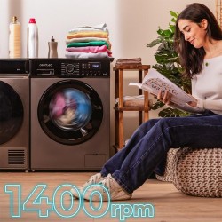 Lavadora Cecotec Bolero DressCode 7150 Inverter Steel A 7 Kg de Capacidad